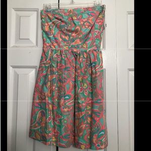 Lilly Pulitzer NWT strapless dress size 0